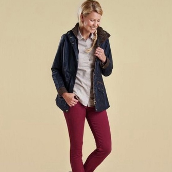 Barbour Navy Badminton Utility Jacket Size 12 - Picture 4 of 10